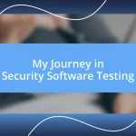 My Journey in Security Software Testing